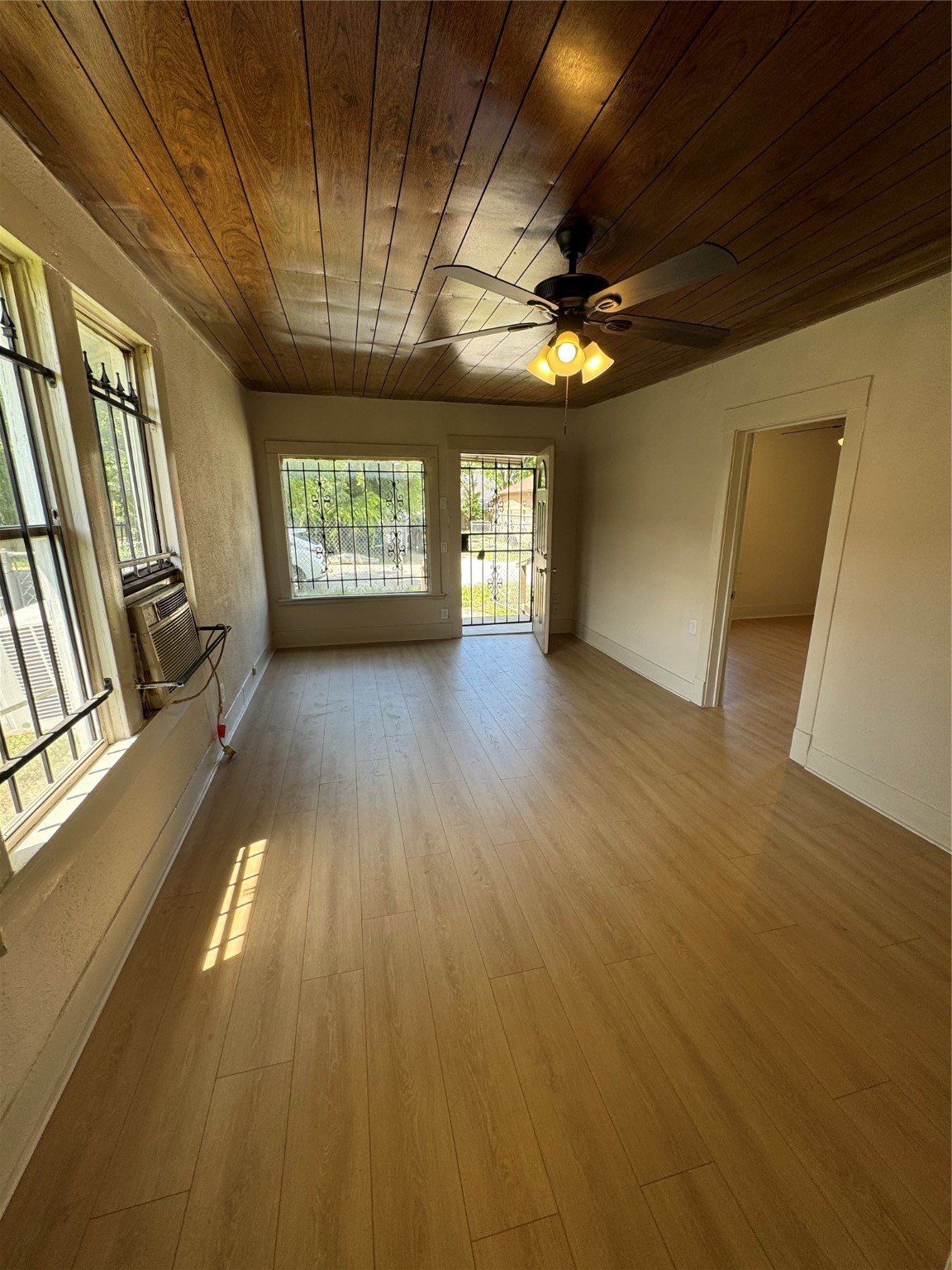 a view of entryway with stairs and wooden floor