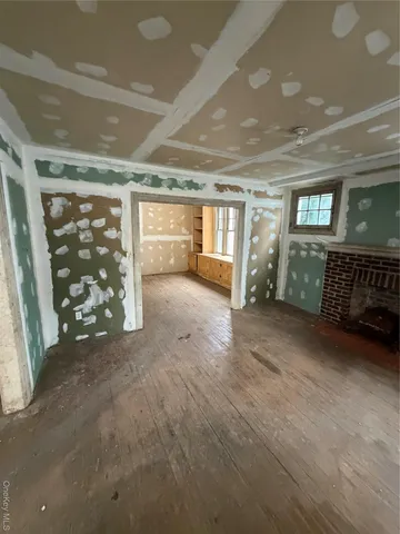 a view of a livingroom with a flat screen tv