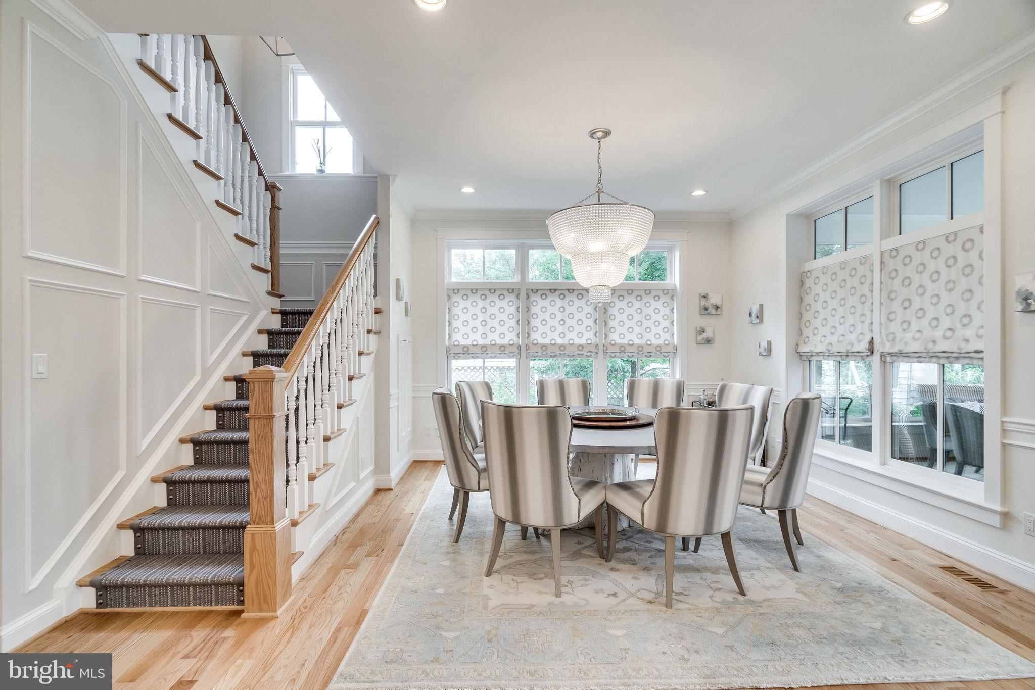 6221 Arkendale Road Alexandria, VA 22307 - Photo 20 of 60 a view of a dining room with furniture window and wooden floor