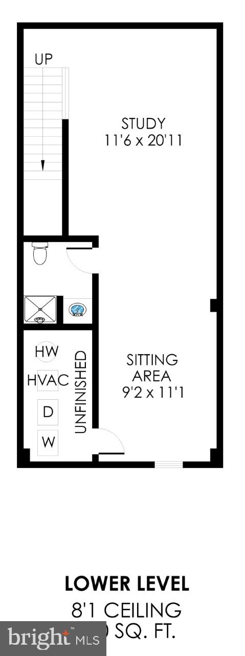 3853 9th Road South Arlington, VA 22204 - Photo 32 of 32 Lower level floor plan