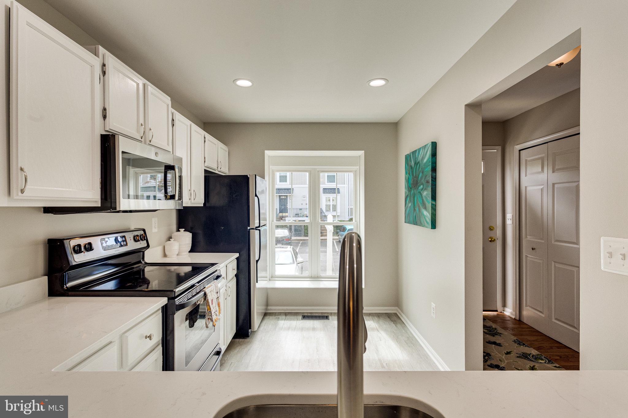 View from dining area to kitchen
