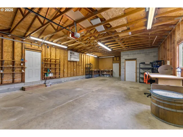 a view of backyard with green space