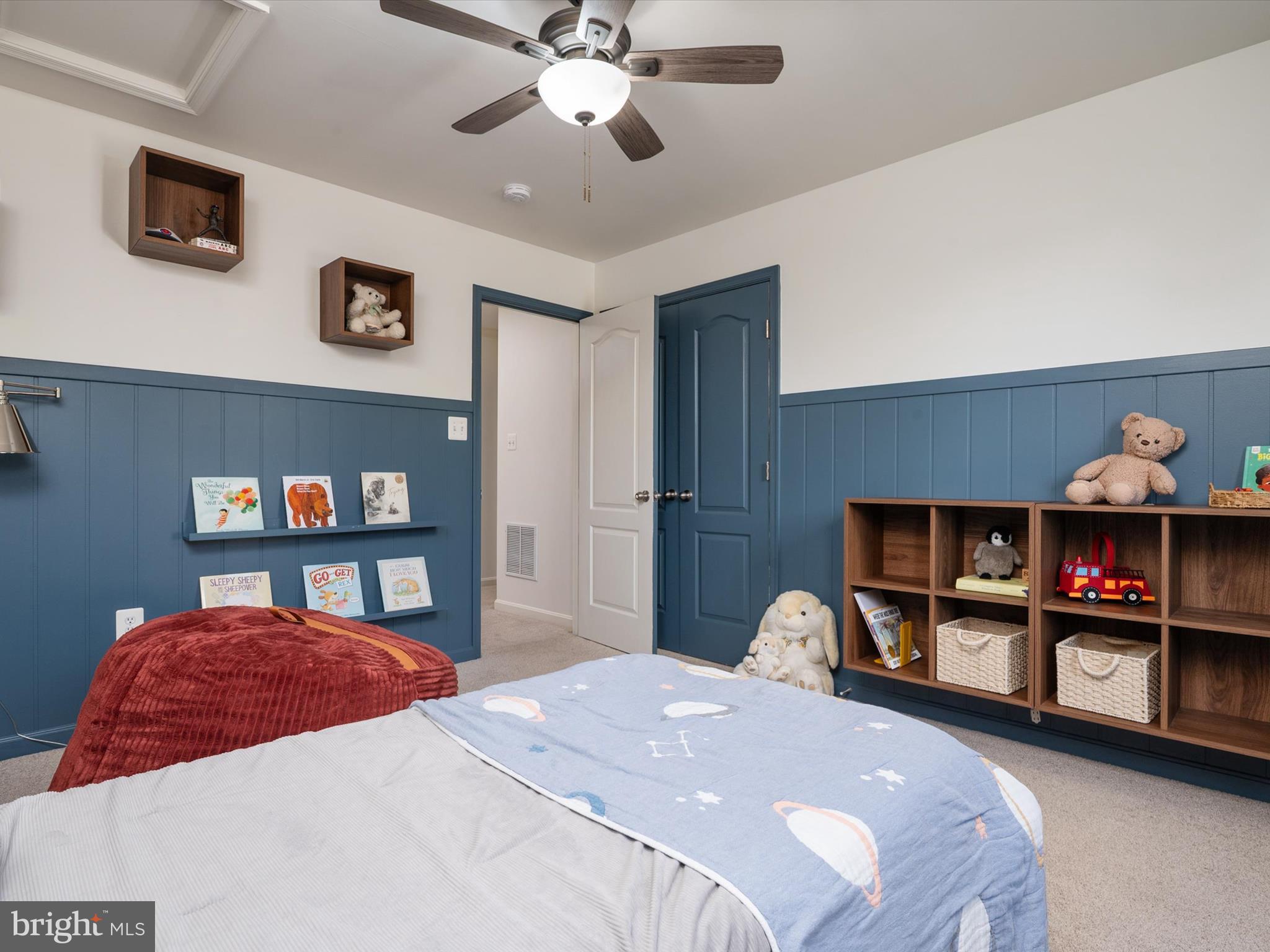 1704 Canal Clipper Court Point of Rocks, MD 21777 - Photo 29 of 75 a bedroom with a bed and a bookshelf
