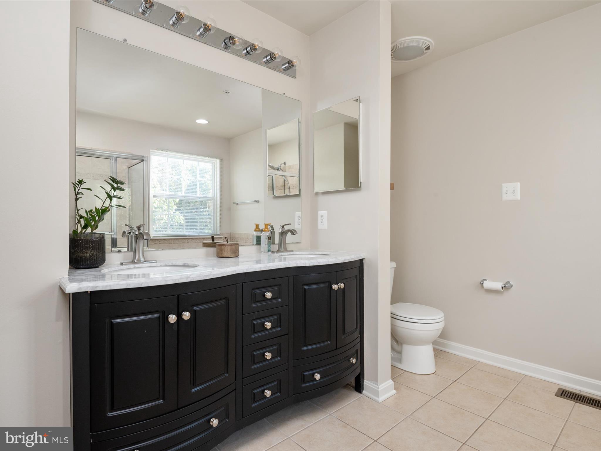 1704 Canal Clipper Court Point of Rocks, MD 21777 - Photo 34 of 75 a spacious bathroom with a granite countertop toilet a sink a mirror and a window