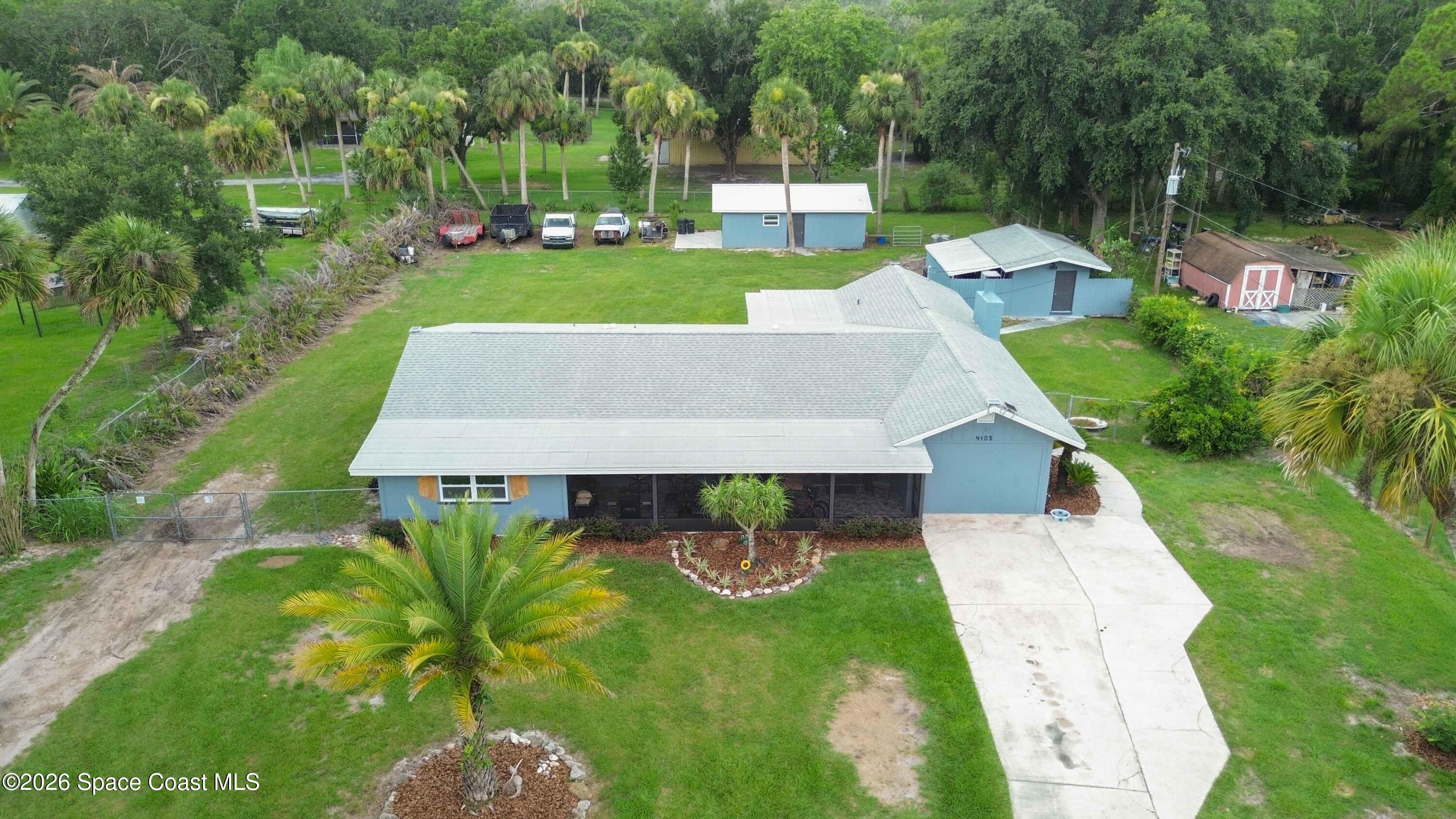 4105 Rector Road Cocoa, FL 32926 - Photo 38 of 49 Aerial of Property