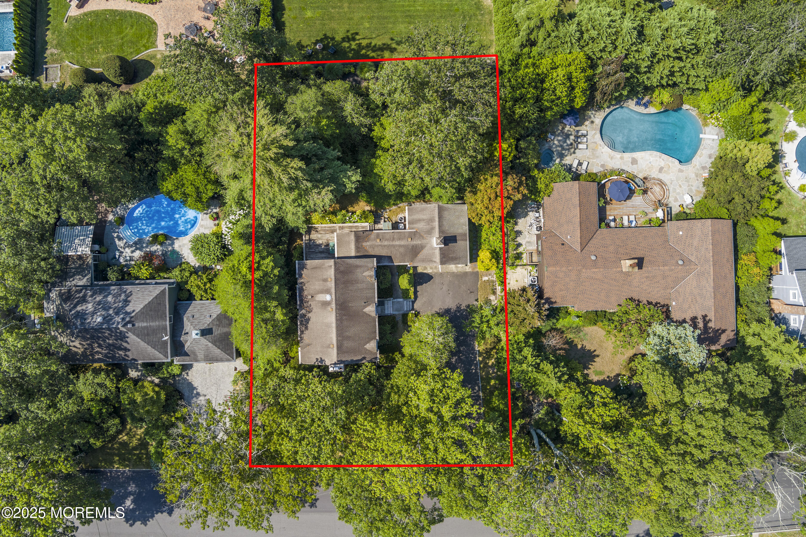 647 Valley Road Brielle, NJ 08730 - Photo 34 of 38 an aerial view of a house with a yard and garden view