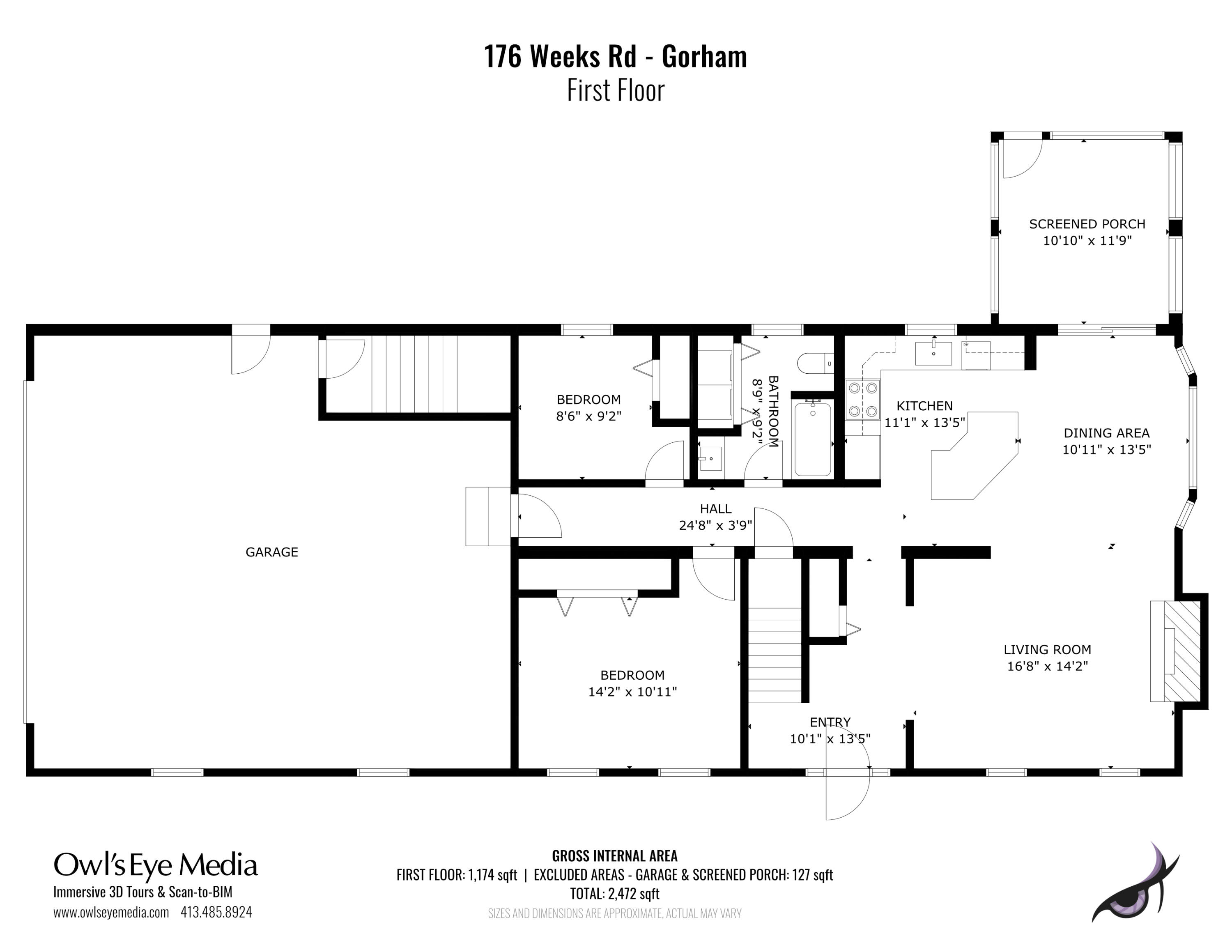 176 Weeks Road Gorham, ME 04038 - Photo 79 of 80 2-176WeeksRd-Gorham_FloorPlans-F1