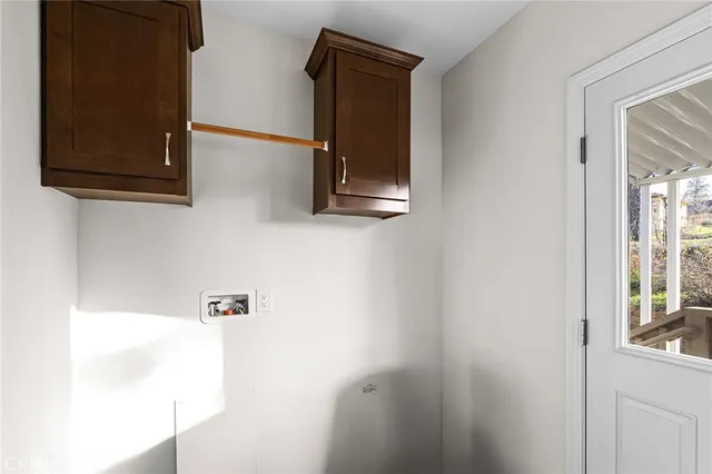 a bathroom with a mirror