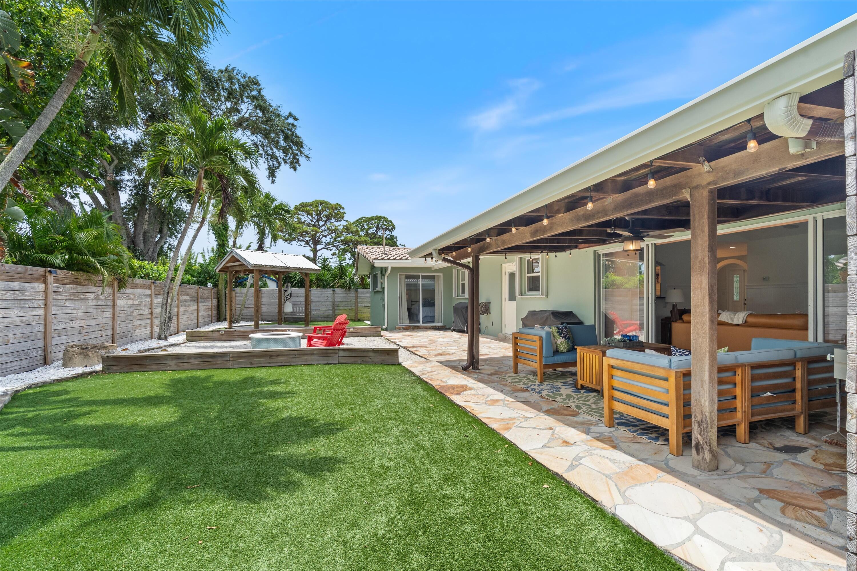 232 Northwest 10th Court Boca Raton, FL 33486 - Photo 29 of 38 Artificial Turf Back Yard
