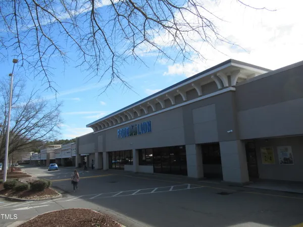 a view of a building with a patio