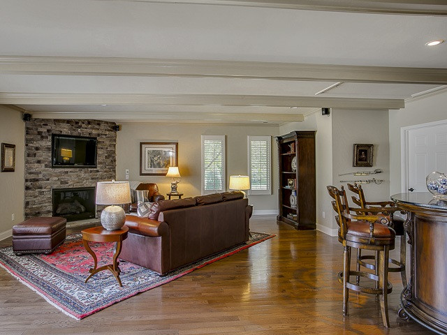 3511 Cambridge Road Durham, NC 27707 - Photo 12 of 25 Stone Fireplace