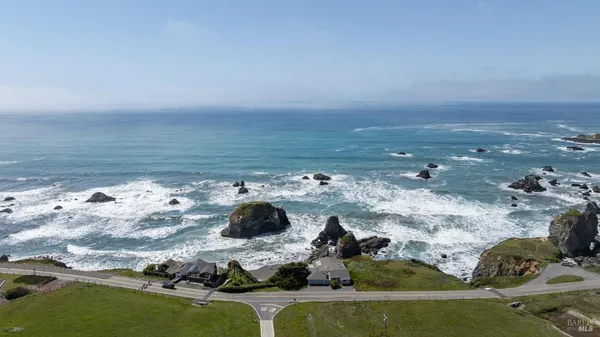 a view of beach and ocean