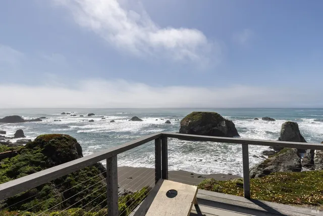 a view of sky from balcony