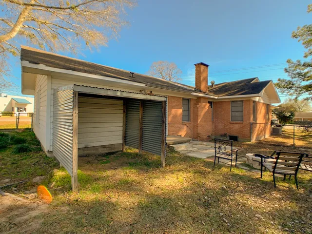 a view of a lake with a house