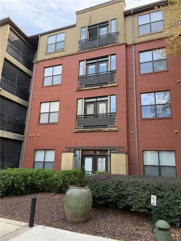 a front view of a building