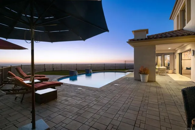 a view of balcony with furniture