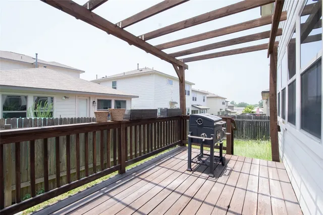 a view of balcony with chairs