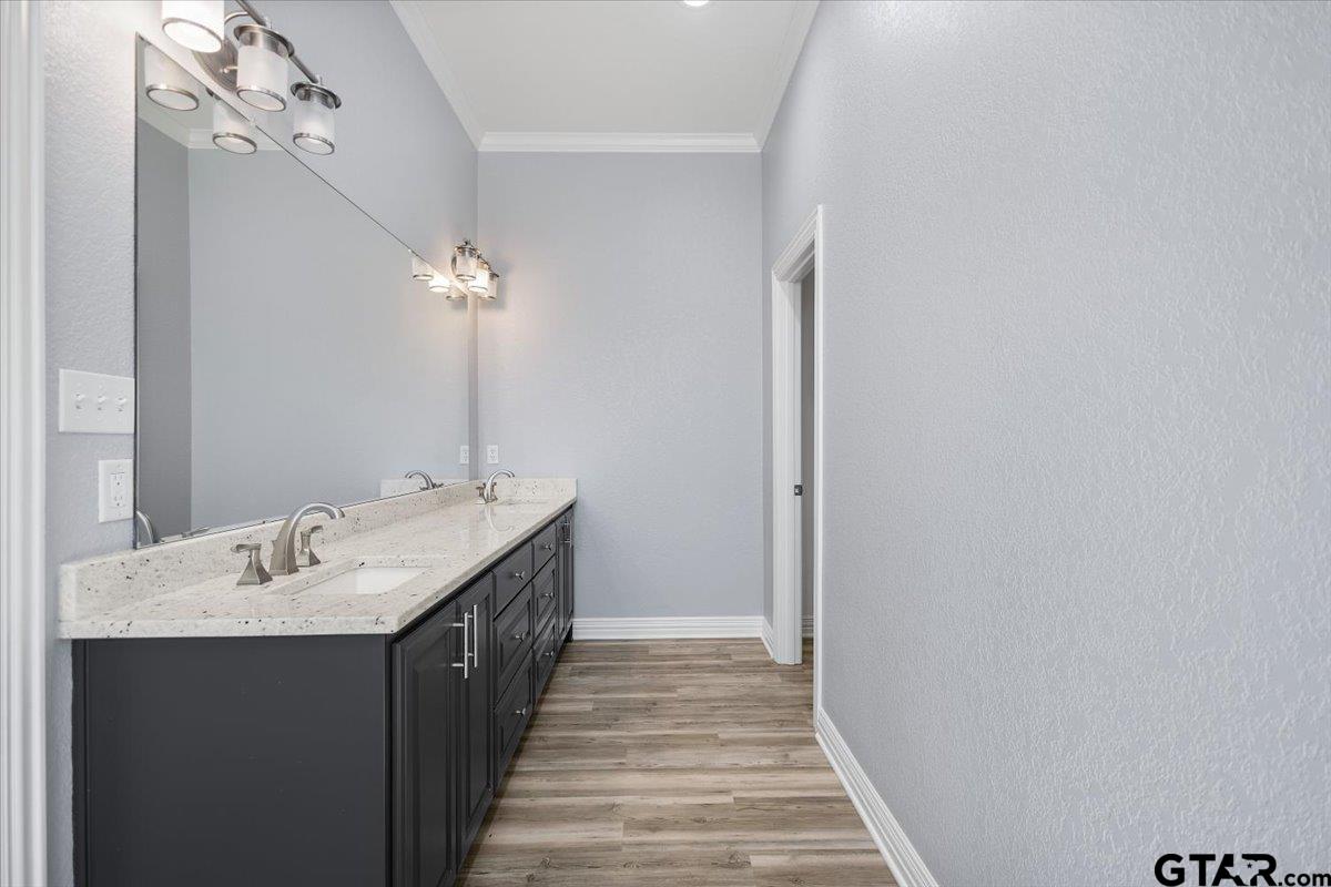 9629 Matise Street Tyler, TX 75706 - Photo 23 of 48 a en suite bathroom with a sink and a mirror