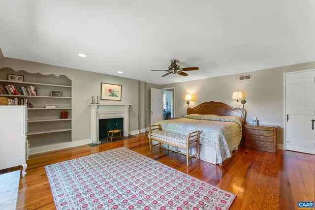 a workspace with furniture and a window