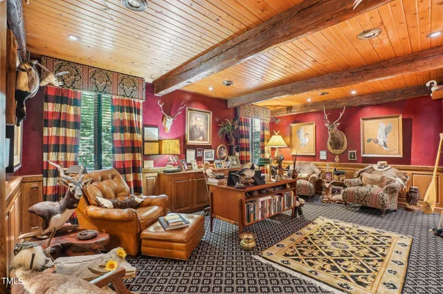 a view of outdoor space with seating