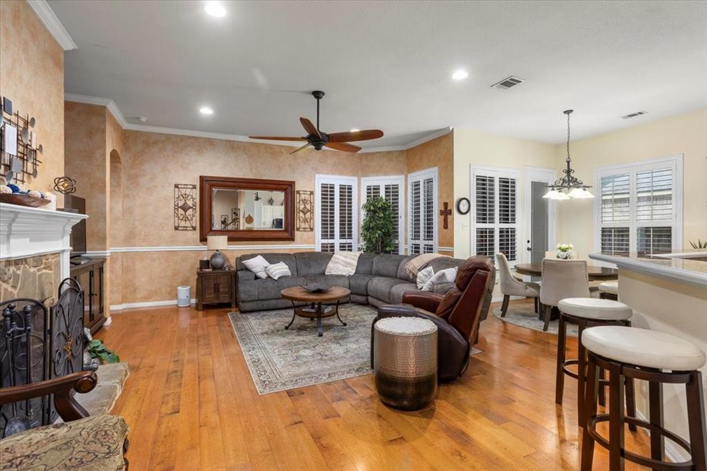 8312 Teja Trail Benbrook, TX 76126 - Photo 4 of 23 a living room with furniture window and a view of kitchen