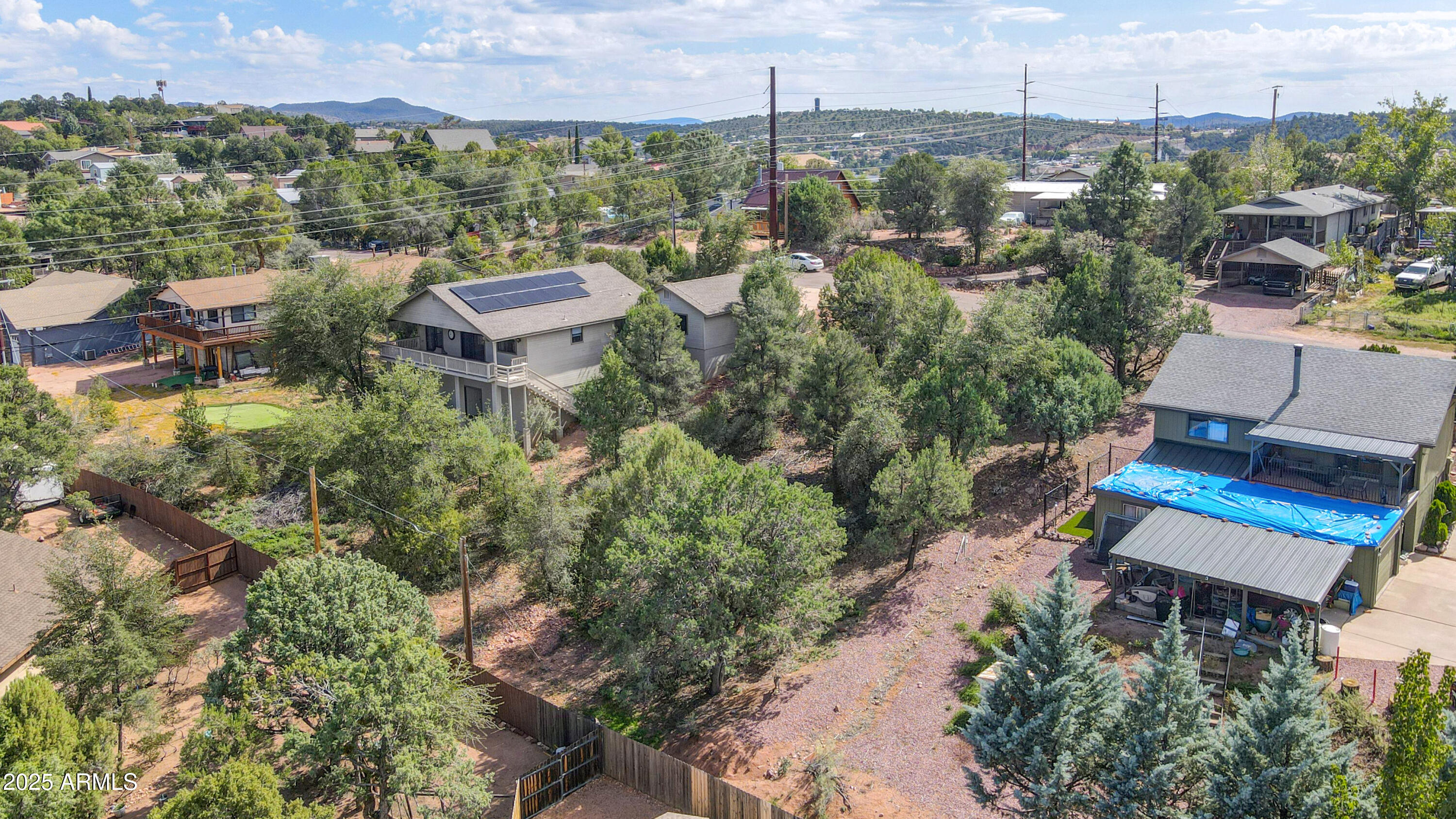 814 West Rim View Road, Unit 10 Payson, AZ 85541 - Photo 5 of 9 an aerial view of a city with lots of residential buildings ocean and mountain view in back
