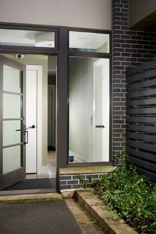 a view of a entryway door of the house