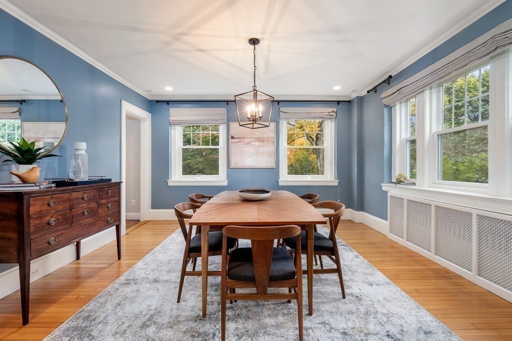 11 Hillside Road Wellesley, MA 02481 - Photo 5 of 29 a view of a dining room with furniture window and outside view