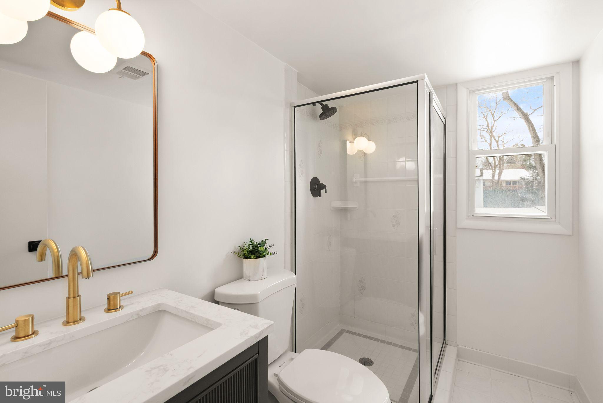 4217 Alcott Street Alexandria, VA 22309 - Photo 30 of 42 a bathroom with a sink toilet and shower