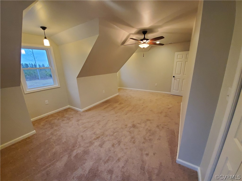 488 Guinea Road Farmville, VA 23901 - Photo 12 of 22 en view interior space with hardwood floor and ceiling fan