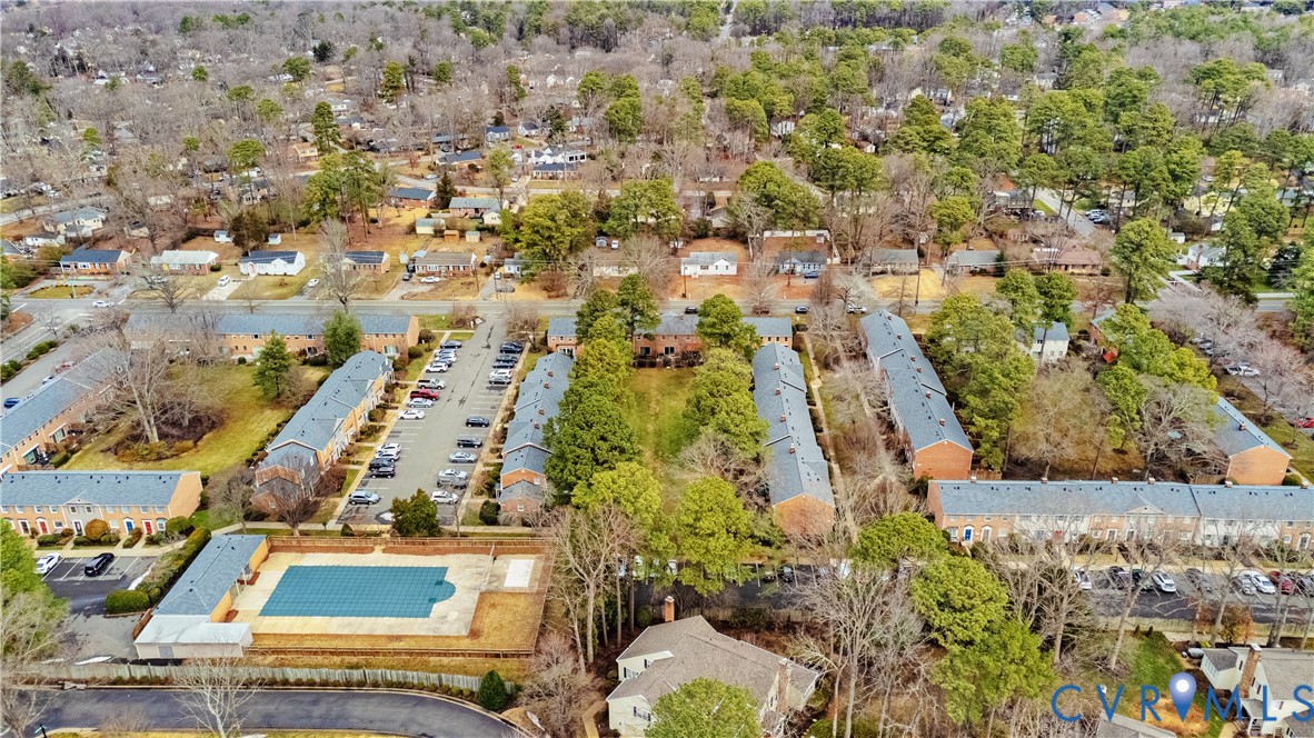 9111 Derbyshire Road, Unit G Henrico, VA 23229 - Photo 35 of 42 an aerial view of residential houses with outdoor space