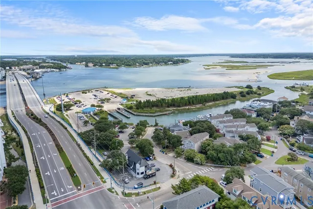 a view of a city and an ocean