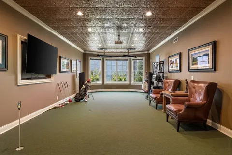 a view of livingroom form hallway