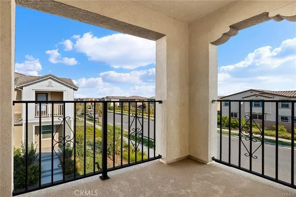 a view of a balcony