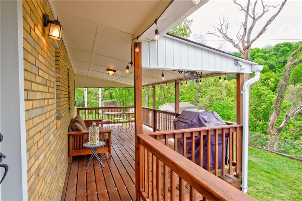 2076 Borland Road Pittsburgh, PA 15243 - Photo 21 of 24 Another pretty deck view. Lots of room to entertain.