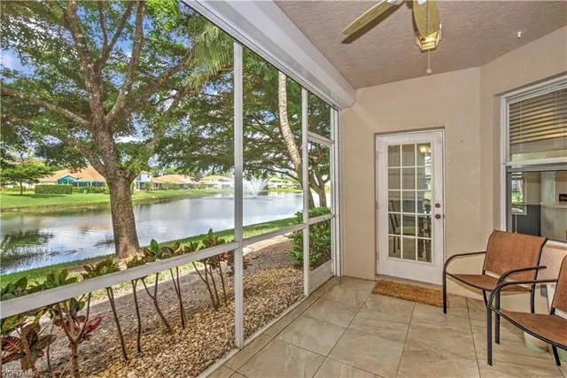 a view of balcony with furniture