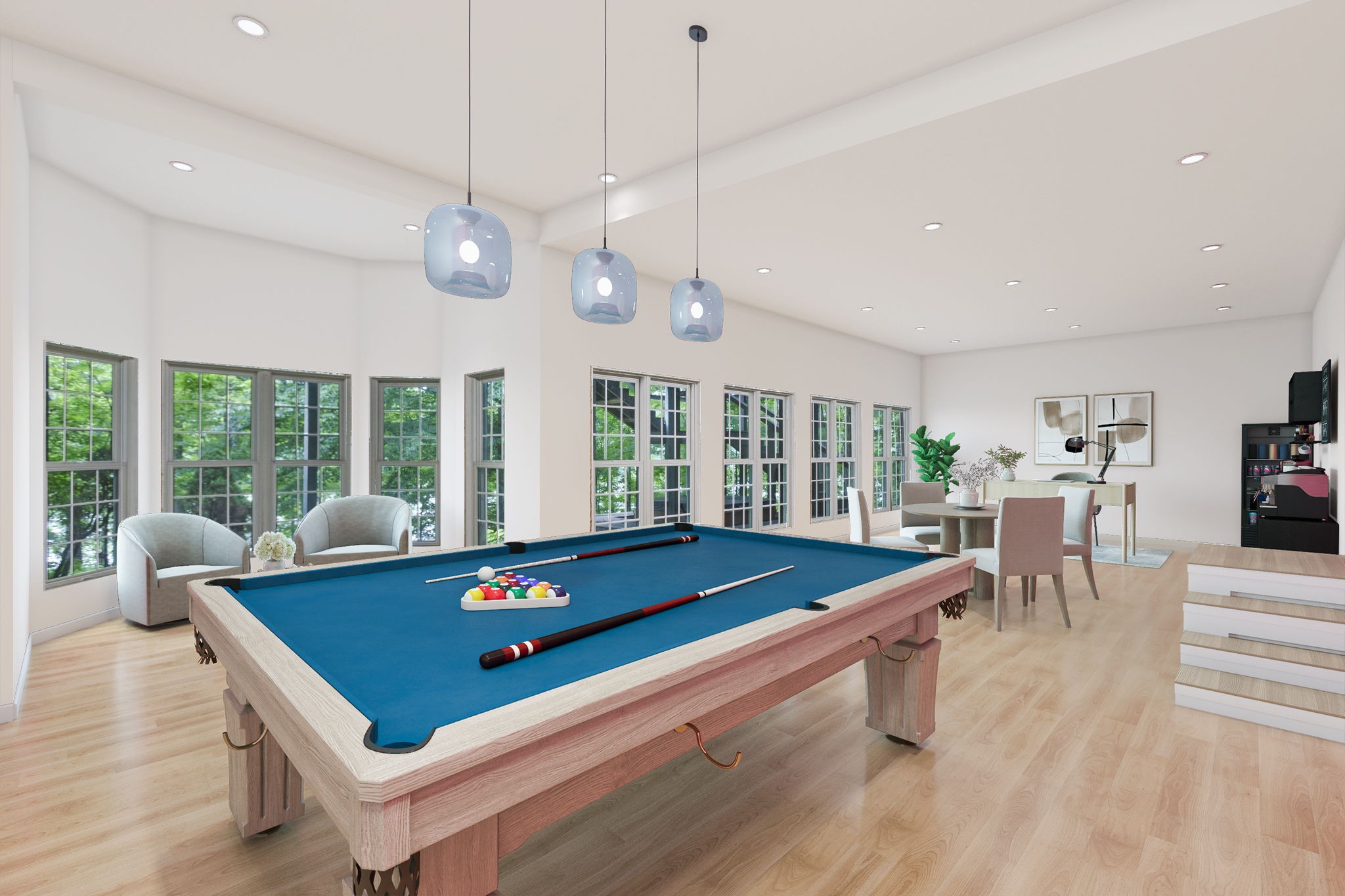 415 Cooksey Batson Road Charlotte, TN 37036 - Photo 41 of 60 a room with pool table and windows