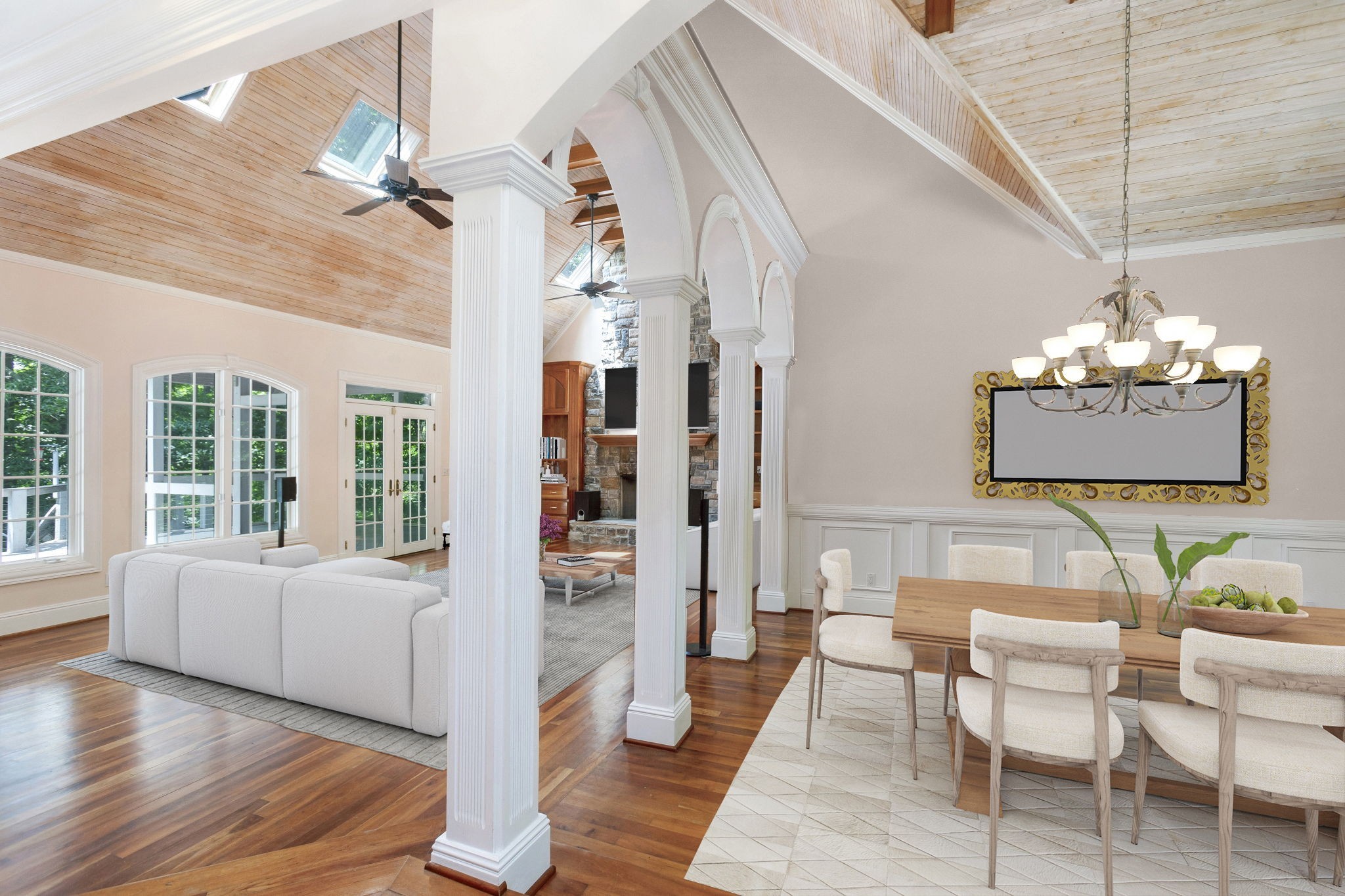 415 Cooksey Batson Road Charlotte, TN 37036 - Photo 6 of 60 a living room with furniture and a chandelier