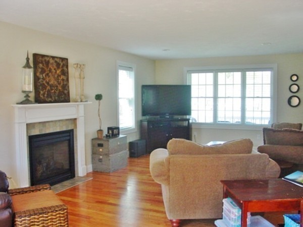 14 Carlson's Way Rutland, MA 01543 - Photo 8 of 20 a living room with furniture a fireplace and a large window