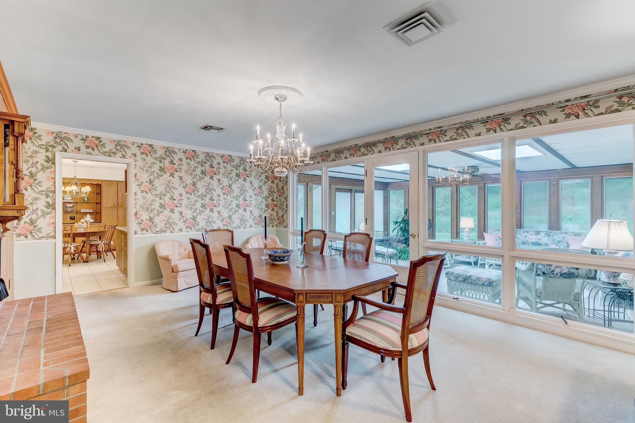 1211 Doves Cove Road Baltimore, MD 21286 - Photo 12 of 43 Dining Room overlooks Sun Room