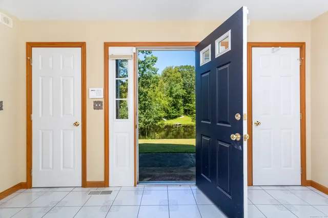 a view of front door