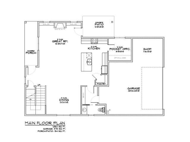 20237 Glen Vista Road Bend, OR 97703 - Photo 26 of 27 Main Floor Plan