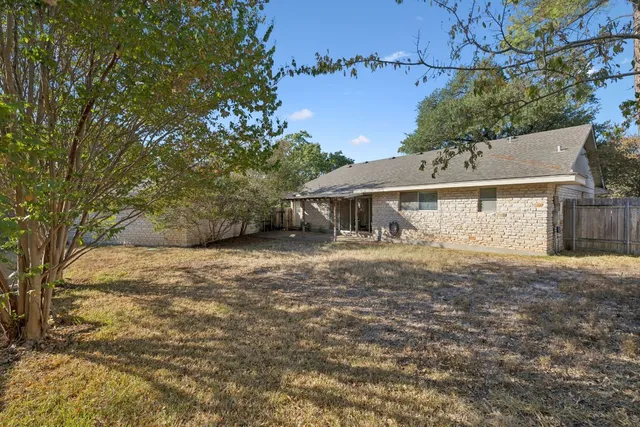 a backyard of a house