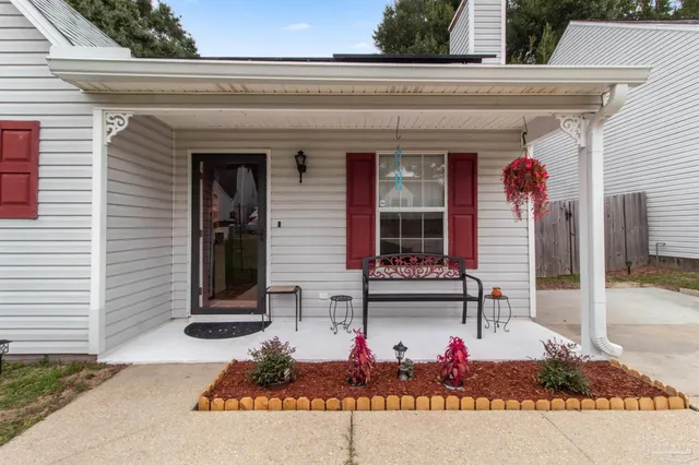 a front view of a house
