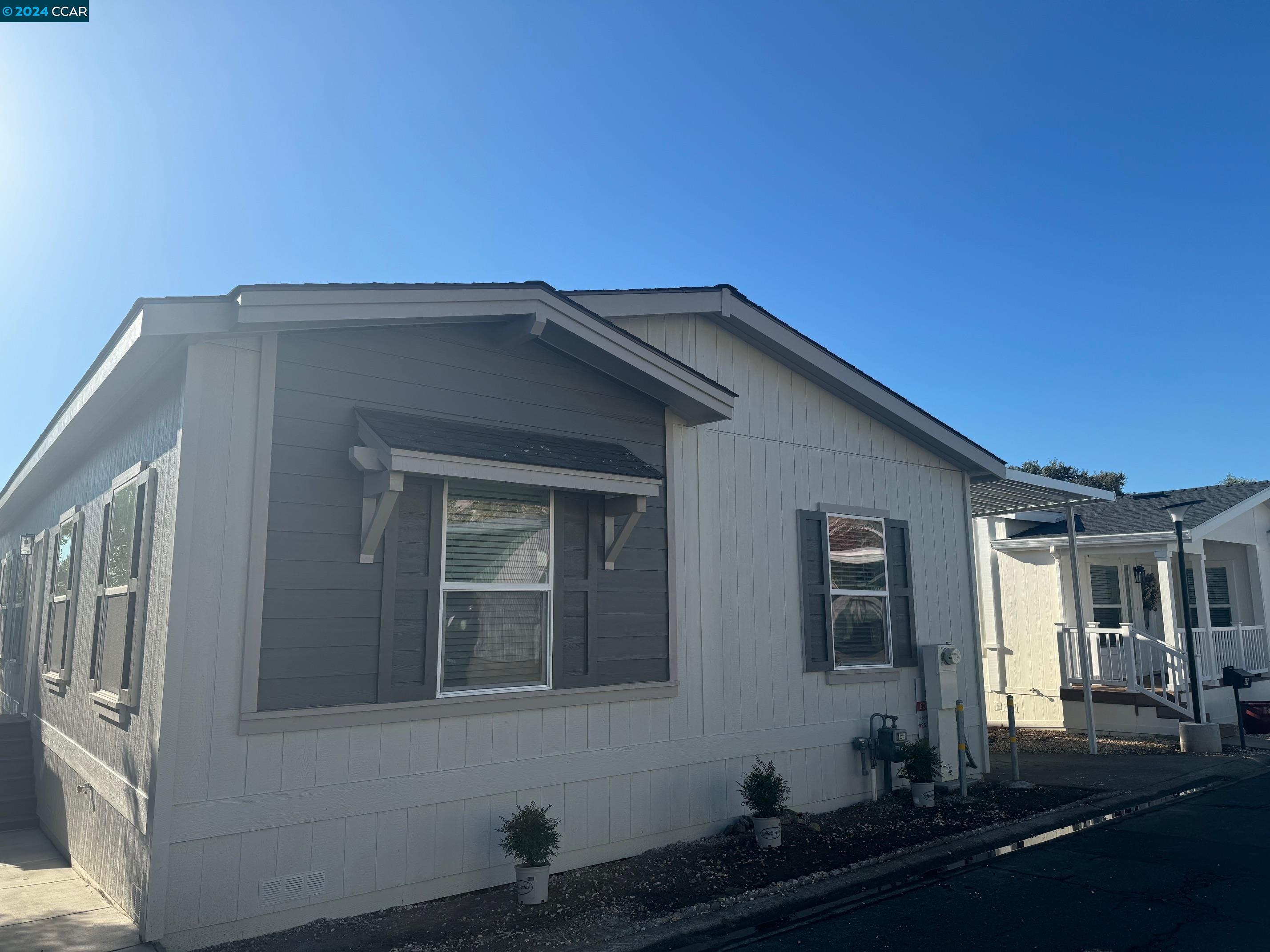 a house view with a sitting space