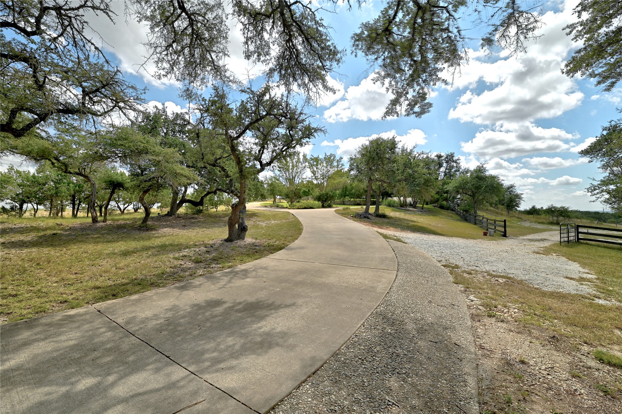 8075 Mt Sharp Road Wimberley, TX 78676 - Photo 26 of 30 a view of yard with swimming pool and trees