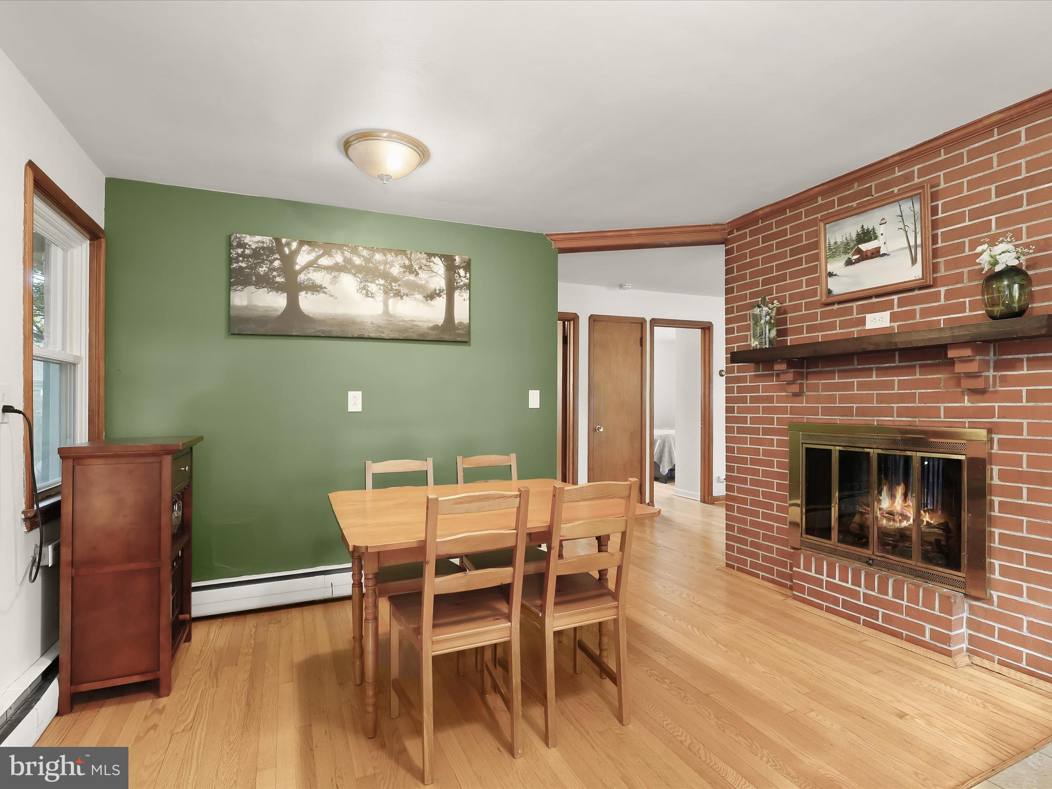 96 Ritters Lane Owings Mills, MD 21117 - Photo 9 of 31 Dining Room - Fireplace