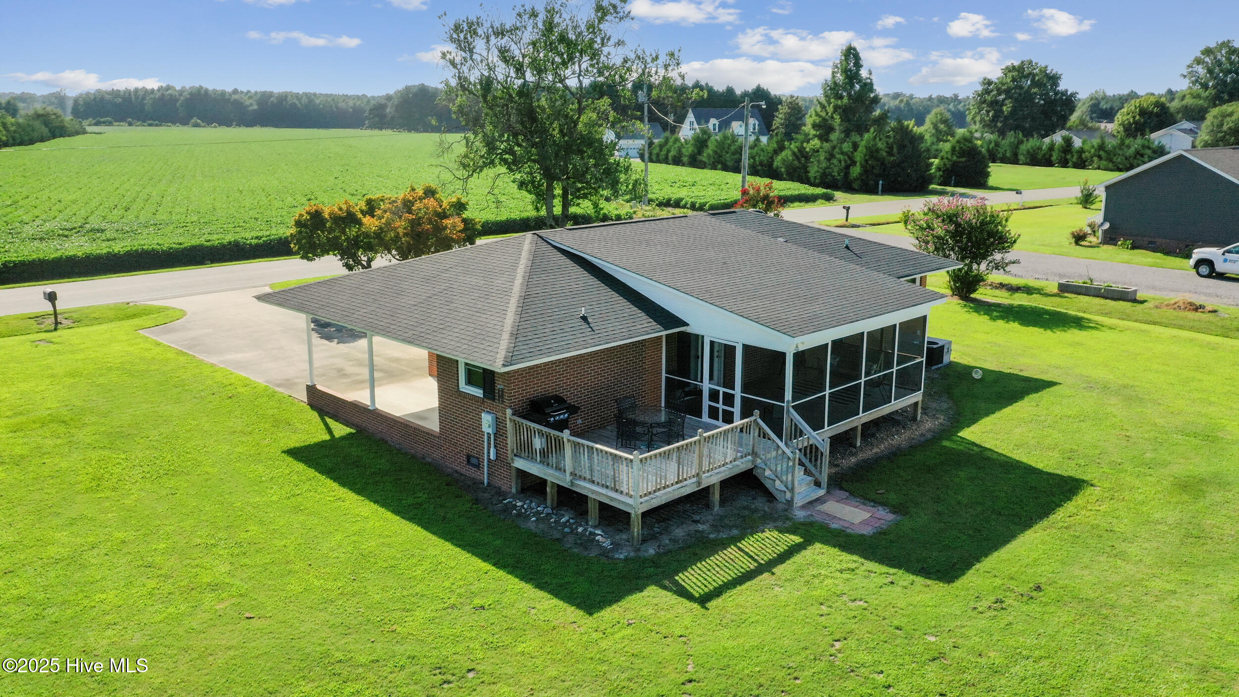 644 Happy Home Road Tyner, NC 27980 - Photo 3 of 28 Outdoor space including screened porch and deck