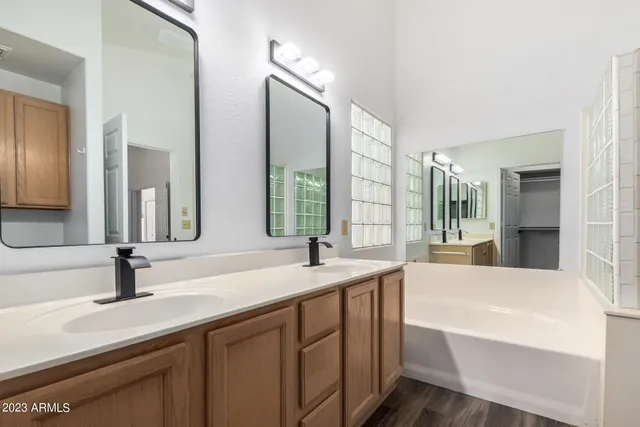 a close view of closet