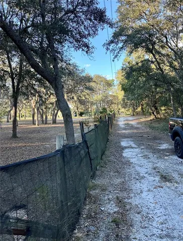 a view of park with trees